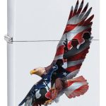فندک زیپو (Zippo) مدل 29418 – طرح عقاب با ترکیب گرافیکی چندلایه