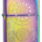 فندک زیپو (Zippo) مدل 49023 – طرح Dreamcatcher با روکش رنگین‌کمانی (Spectrum)