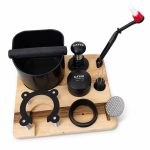  تجهیزات قهوه گتر سایز 51 با چوب راش و نات باکس مینی | Coffee Accessories Stand Gater 51mm