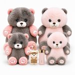 ست عروسک و تراول ماگ همراه 🧸☕ Teddy Bear Plush & Travel Mug Set