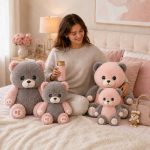 ست عروسک و تراول ماگ همراه 🧸☕ Teddy Bear Plush & Travel Mug Set - Image 2