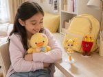 ست دوستان آفتابی 🐥🍟✨  Sunny Friends Set | Duck Plush, Fries Charm & Anime Figure - Image 2